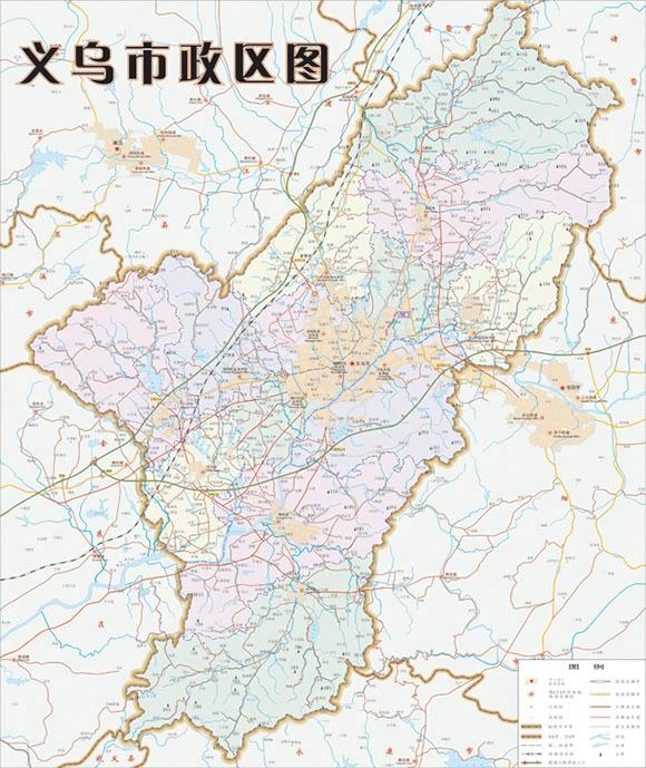 خريطة موقع مدينة ييوو